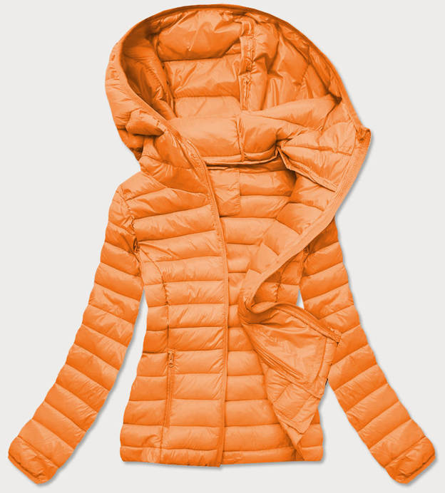 Pikowana kurtka damska pomarańczowa (20313)